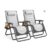 KEPLIN Set of 2 Zero Gravity Chairs – Luxurious Garden Recliners
