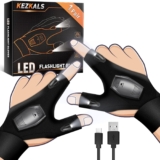 KEZKALS Gifts for Men, Rechargeable LED Gloves Fishing Accessories