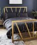 KINGSIZE Joanna Hope Grace Gold Metal Bed Frame