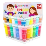 KINSPORY Finger Paints, 24 36 Ml Tubes for Kids