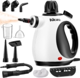 KLONA Handheld Steam Cleaner for Home, 3.2 bar, 1050W, with 10 Accessories 3 Min Rapid Heating Chemical-Free Safety Lock Steam Cleaning for All Dirt, Upholstery, Tiles, Sofa, Floor, Window