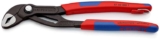 KNIPEX Cobra High-Tech Water Pump Pliers with Integrated Tether Attachment, 87 02 250 T BK