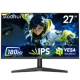 KOORUI 27 Inch Gaming Monitor, 180Hz, Full-HD 1080P, IPS Adaptive Sync with voucher KOORUI OFFICE / FBA