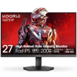 KOORUI 27 Inch Gaming Monitor, 200Hz, QHD 1440P, 1ms, HDR 400 with voucher – sold by KOORUI OFFICE / FBA