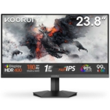 KOORUI G2421V 24 Inch Gaming Monitor,180Hz, Fast IPS, QHD 1440P, 1ms