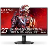 KOORUI G2721P 27 Gaming Monitor, 200Hz, Fast IPS, QHD 1440P – w/Coupon