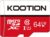 KOOTION 64GB Micro SD Card, UHD Video for GoPro, Action Camera, Drone, Smartphone, R/W up to 80/20MB/s MicroSDXC Memory Card UHS-I U1 Class 10