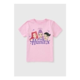 KPop Demon Hunters Girls Pink Huntrix Foil T-Shirt