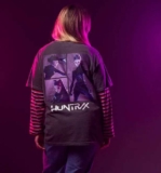 KPop Demon Hunters Huntr/x Adult Oversized Charcoal T-Shirt w/Back Print free delivery over £50