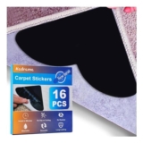 Kadrama 16-Pack Reusable Rug Stickers for Hard Floors