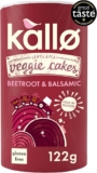 Kallo Beetroot & Balsamic Veggie Cakes, Lentil & Pea Puffed Crackers Made From Plants, High in Protein and Fibre Low Fat Healthy Snacks, Vegan Friendly, Gluten Free, No Artificial Flavours 1 x 122g