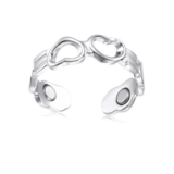 Kamise Rose Gold Magnetic Adjustable Anxiety Fidget Ring