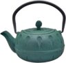 Karaca Greenish Teapot 600 ml, Cast Iron Teapot, Turkish Tea Kettle, Teapot, Authentic Japanese Style