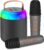 Karaoke Machine for Kids with 2 Microphones, Portable Kids Karaoke Machines for Girls with LED Party Lights,Girls Toys Birthday Gifts for Kids Age 14-18 (Black 2 Mic)