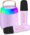 Karaoke Machine for Kids with 2 Microphones, Portable Kids Karaoke Machines for Girls with LED Party Lights,Girls Toys Birthday Gifts for Kids Age 14-18 Christmas Xmas Gifts