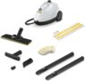 Kärcher Steam Cleaner SC 2 EasyFix, Steam pressure: 3.2bar, Heating time: 6.5min., Output: 1500 W, Cleaning performance: 75m², Tank: 1L, with EasyFix floor cleaning kit, nozzles and microfibre cover