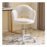 Karl Home Swivel Vanity and Dressing Table Chair, White
