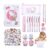 Kawaii Cartoon Girls Stationery Set with Pencil Case
