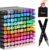 Kebuye Alcohol Based Markers Set 100 Colours – Colouring Pens for Adults Kids Art Pens for Drawing Sketching Anime Manga Permanent Marker Pens with Carrying Case and Storage Base
