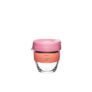 KeepCup Brew Reusable Coffee Cup, Tempered Glass, Splashproof Lid, Tangerine