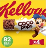 Kelloggs Coco Pops Chocolate Breakfast Cereal Bars 4 x 20g £0.89 s&s