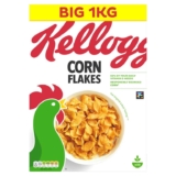 Kelloggs Corn Flakes Breakfast Cereal 1kg – £3.80 S&S