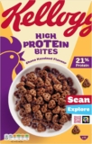Kelloggs Protein Bites Choco Hazelnut Breakfast Cereal 400g