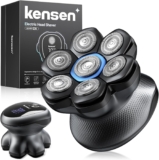 Kensen 7D Head Shavers for Bald Men, Electric Head Shaver for Men, Wet and Dry Rotary Shaver, USB-C Rechargeable Razor for a Close, Smooth Shave