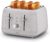 Kenwood Dawn Toaster, 4 Slot Toaster, Reheat, 5 Browning Settings, Defrost and Cancel Functions, Pull Crumb Tray, TFP09.000CR, 1800W, Oatmeal Cream