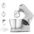 Kenwood Titanium Kitchen Stand Mixer with K-Whisk, Kneading Hook, Whisk and 5L Bowl, KVC65.001WH, Power 1400W, White – Prime Deal