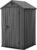 Keter Darwin 4×4 Outdoor Storage Shed – Grey Small Resin Garden Tool Shed Wood-Effect Weatherproof Double-Wall with Skylight & Ventilation