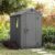 Keter Darwin Grey Outdoor Apex Garden Storage Shed, 6 x 4ft with Apex Roof