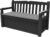 Keter Eden Bench 265L Outdoor 60% recycled Garden Furniture Storage Box Graphite & Light Grey Fade Free All Weather Resistant Safe and Secure Zero Maintenance 2 year Warranty