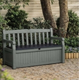Keter Eden Green Plastic Garden Storage Bench – Free C&C