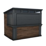 Keter Rosewood 9.1ft x 6.8ft (2.8 x 2.1m) Garden Bar Shed