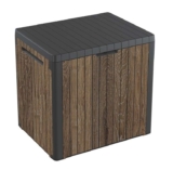 Keter Signature Everwood 30 Gallon Resin Outdoor Storage Box, Walnut. Sold & dispatched by Amazon US
