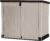 Keter Store It Out Pro Outdoor Garden Furniture Storage Shed Beige with Brown Lid Fade Free All Weather Resistant Safe and Secure Zero Maintenance 5 year Warranty