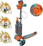 Keyriders 3-Wheel Kids Scooter with Water Blaster Height Adjustable, Lightweight, 4 Jet Streams Launch up to 5m, Anti-Slip Foot Plate & Rear Brake Safe Outdoor Ride-On Toy for Kids Ages 3