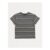 Khaki Striped Short Sleeve T-Shirt