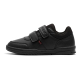 Kickers Kids Mervan Unisex School Shoes, Black Synthetic Leather