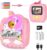 Kids Camera Instant Print,48MP Digital Camera,1080P Video Selfie Toy,Pink