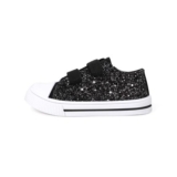 Kids Canvas Trainers, Girls Easy-Fasten Shoes, Size 11, Gradient
