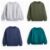 Kids Crew Sweatshirt (Mid Grey, Charcoal, Cream, Green, Grey, Khaki, Navy, Teal, Yellow, Blue, Black) 1-6Y, 7-13Y £2.10 Free C&C