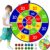 Kids Double Sided Dart Board with 12 Sticky Ball Toys, Indoor Outdoor Games And Birthday Party,, Suitable For 3 4 5 6 7 8 9 10 11 12 Year Old Boys And Girls25.5in/65cm
