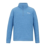 Kids Hot Shot Marl Half Zip Fleece Denim Blue