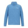 Kids Hot Shot Marl Half Zip Fleece Denim Blue