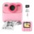Kids Instant-Print Camera 1080P Pink with 3-Roll Paper