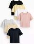 Kids Multicoloured Jersey T-Shirts 7 Pack – Sizes 1-6 Years / Bright Set £9 Free C&C