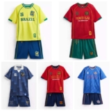 Kids Official FIFA Brazil / Portugal / Scotland / Spain / Wales / USA Football Kit Sizes 1-14 Years Depending on team) Free C&C