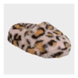 Kids Plush Leopard Slipper